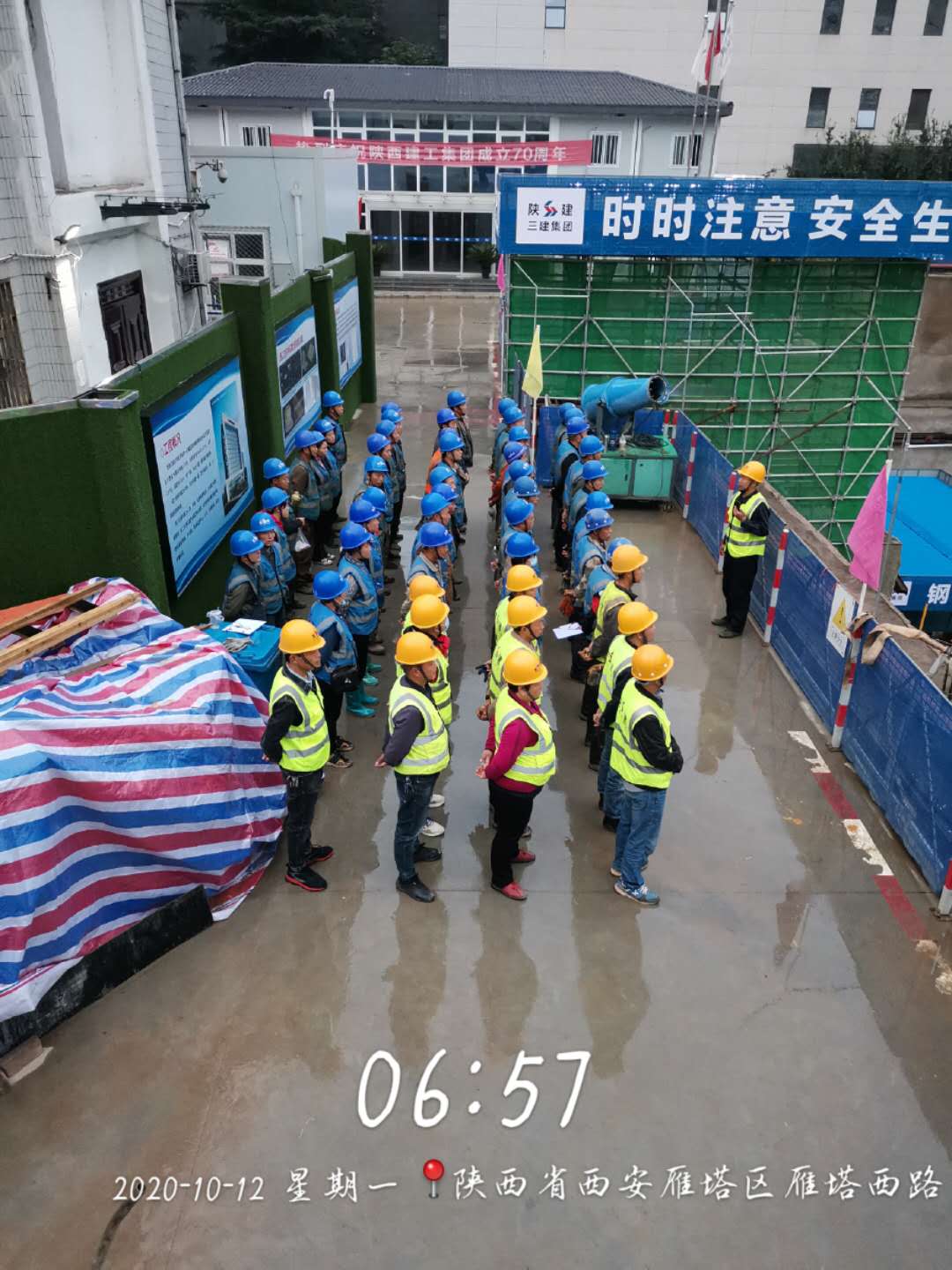 “白加黑” |雨季不(bù)放松，金盛人(rén)争分奪秒搶工期(圖5)